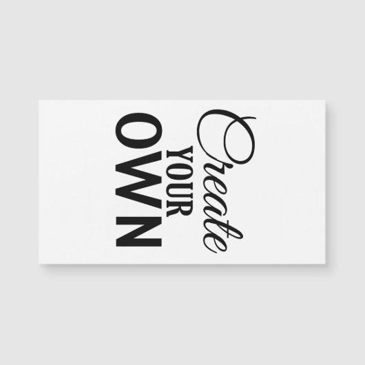 Create Your Own (Front)