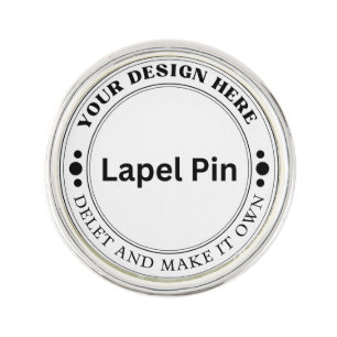 Create Your Own 0.875" diameter Round Lapel Pin