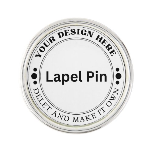 Create Your Own 0.875" diameter Round Lapel Pin