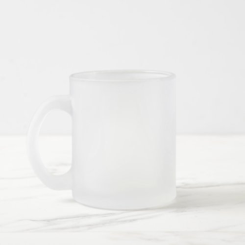 Create Your Own 10 oz Frosted Glass Coffee Mug