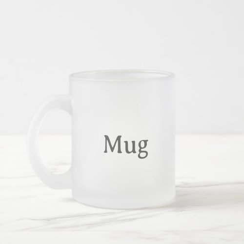 Create Your Own 10 oz Frosted Glass Coffee Mug