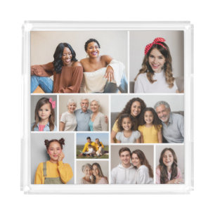 Create Your Own 10 Photo Collage Acrylic Tray