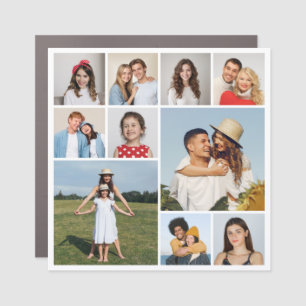 Create Your Own 10 Photo Collage Car Magnet