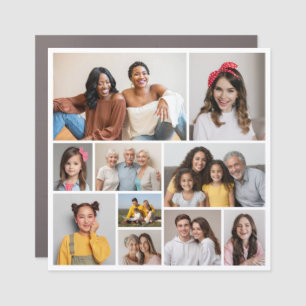 Create Your Own 10 Photo Collage Car Magnet