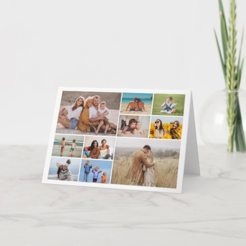 Create Your Own 10 Photo Collage Card