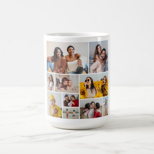 Create Your Own 10 Photo Collage Coffee Mug
