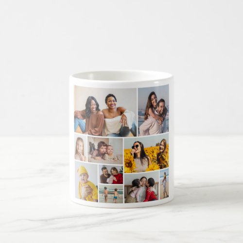 Create Your Own 10 Photo Collage Coffee Mug