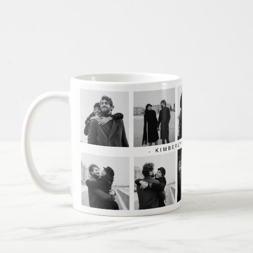 Create Your Own 10 Photo Collage  Custom Text Coffee Mug