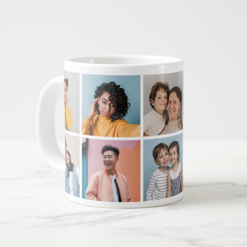 Create Your Own 10 Photo Collage Giant Coffee Mug