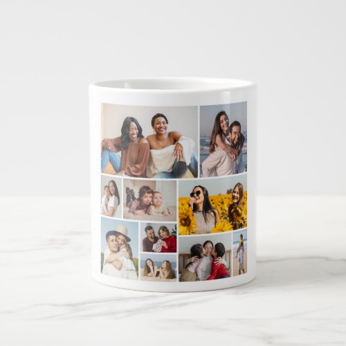 Create Your Own 10 Photo Collage Giant Coffee Mug