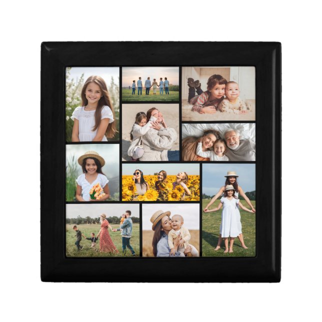 Create Your Own 10 Photo Collage Gift Box (Front)