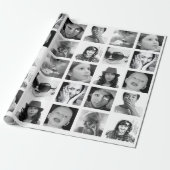 Create-Your-Own 10-Photo Collage Gift Wrap (Unrolled)