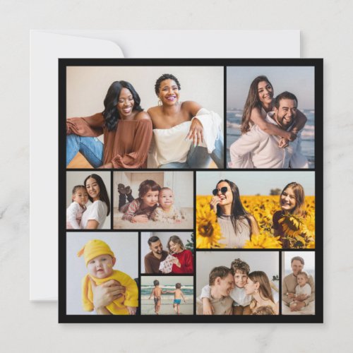 Create Your Own 10 Photo Collage Greeting Card