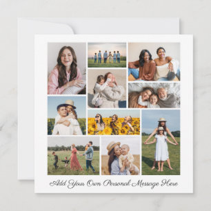 Create Your Own 10 Photo Collage Greeting Card
