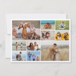 Create Your Own 10 Photo Collage Greeting Card