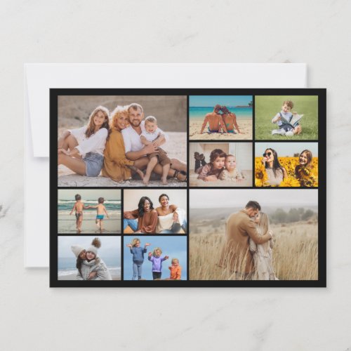 Create Your Own 10 Photo Collage Greeting Card