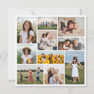 Create Your Own 10 Photo Collage Greeting Card