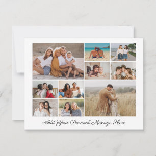 Create Your Own 10 Photo Collage Holiday Card