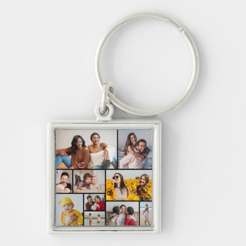Create Your Own 10 Photo Collage Keychain