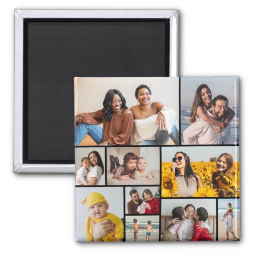 Create Your Own 10 Photo Collage Magnet