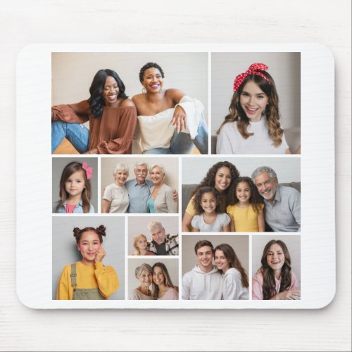 Create Your Own 10 Photo Collage Mouse Pad