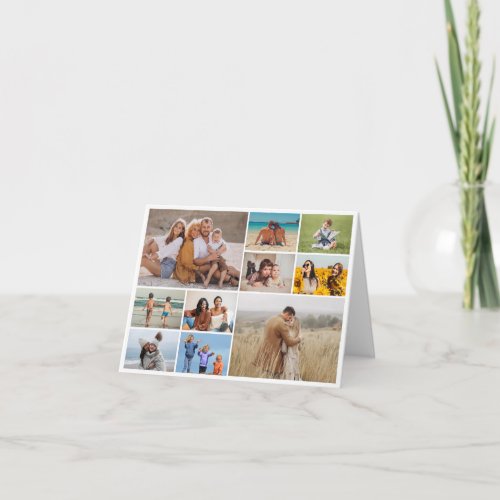 Create Your Own 10 Photo Collage Note Card