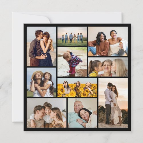 Create Your Own 10 Photo Collage  Note Card