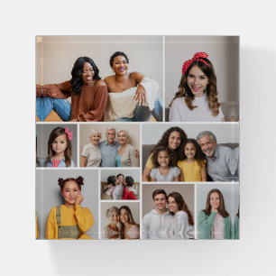 Create Your Own 10 Photo Collage Paperweight