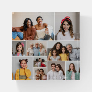 Create Your Own 10 Photo Collage Paperweight