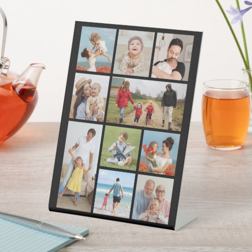 Create Your Own 10 Photo Collage Pedestal Sign