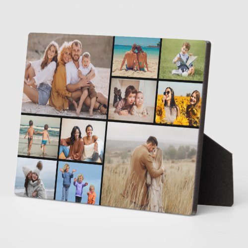 Create Your Own 10 Photo Collage Plaque