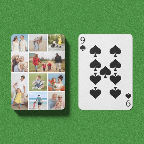 Create Your Own 10 Photo Collage Poker Cards