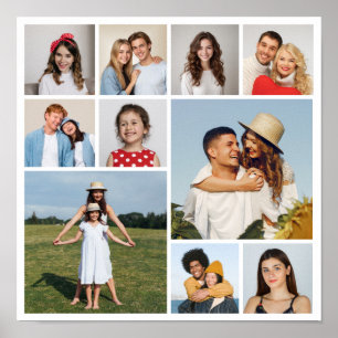 Create Your Own 10 Photo Collage Poster