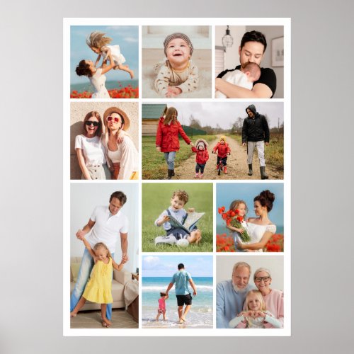 Create Your Own 10 Photo Collage Poster