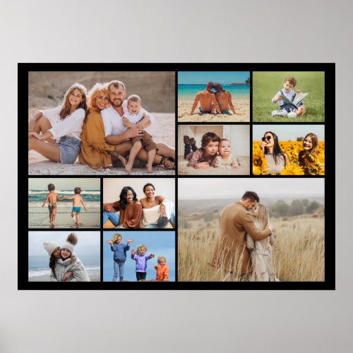 Create Your Own 10 Photo Collage Poster