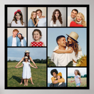 Create Your Own 10 Photo Collage Poster