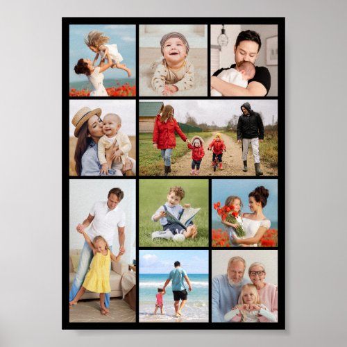Create Your Own 10 Photo Collage Poster