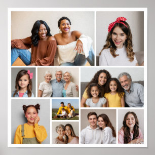 Create Your Own 10 Photo Collage Poster