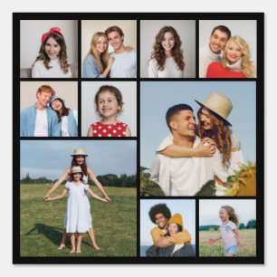 Create Your Own 10 Photo Collage Sign