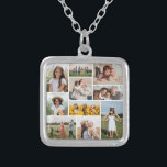 Create Your Own 10 Photo Collage Silver Plated Necklace<br><div class="desc">Create your own Custom 10 Photo Collage for Christmas, Birthdays, Weddings, Anniversaries, Graduations, Father's Day, Mother's Day or any other Special Occasion, with our easy-to-use design tool. Add your favorite photos of friends, family, vacations, hobbies and pets and you'll have a stunning, one-of-a-kind photo collage, perfect for home decoration, gift...</div>