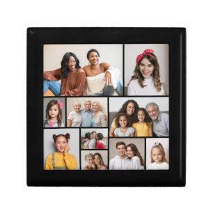 Create Your Own 10 Photo Collage Square Gift Box
