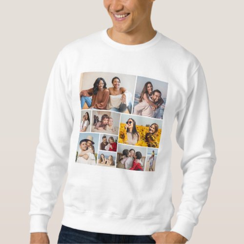 Create Your Own 10 Photo Collage Sweatshirt
