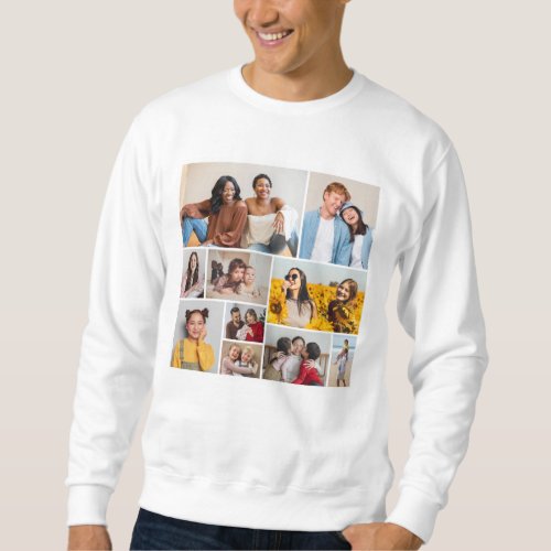 Create Your Own 10 Photo Collage Sweatshirt