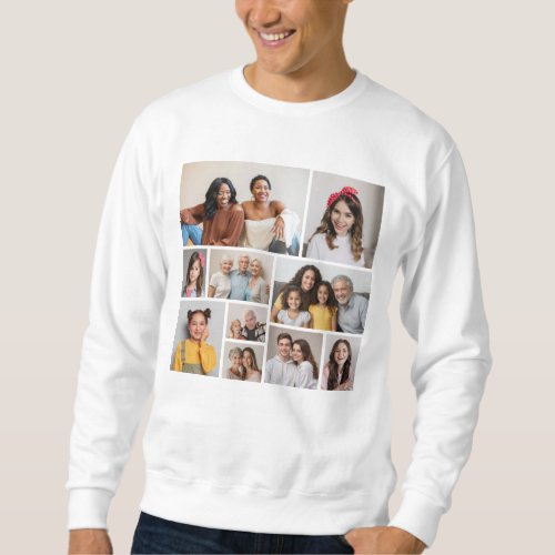 Create Your Own 10 Photo Collage Sweatshirt