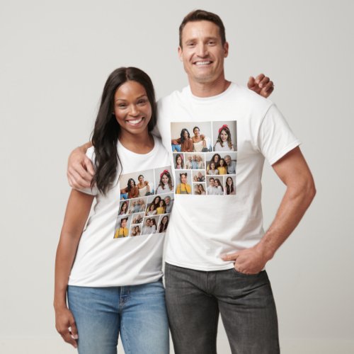 Create Your Own 10 Photo Collage T_Shirt