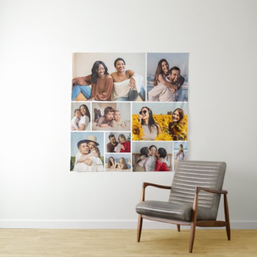 Create Your Own 10 Photo Collage Tapestry