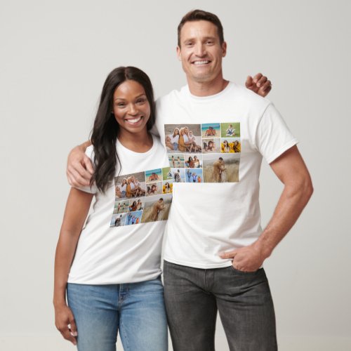 Create Your Own 10 Photo Collage Unisex T_Shirt