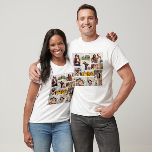 Create Your Own 10 Photo Collage Unisex T_Shirt