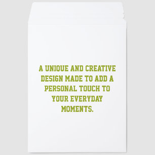 Create Your Own 10" x 13" Envelope Mailers