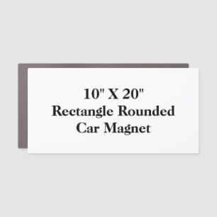 Create Your Own 10" X 20" Rectangle Rounded Car Magnet